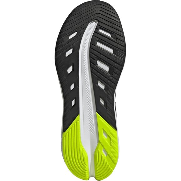 ⚡Adidas Men Grey/Black/Solar Slime Imported Rubber Lace Closure Fashion Sneaker - Picture 4 of 8